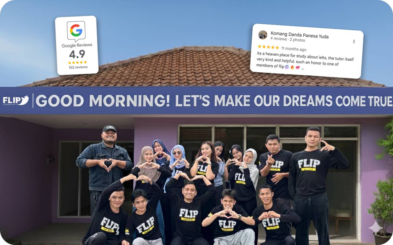 FLIP Education Kampung Inggris Pare program IELTS intensif alumni beasiswa