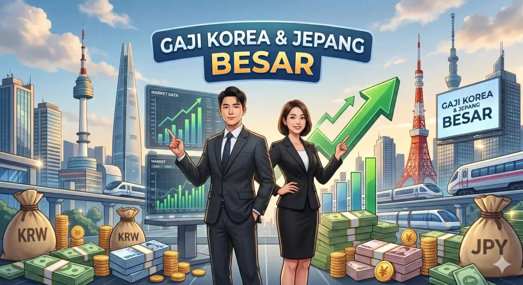 perbandingan gaji korea dan jepang dengan tabel perbandingan rupiah